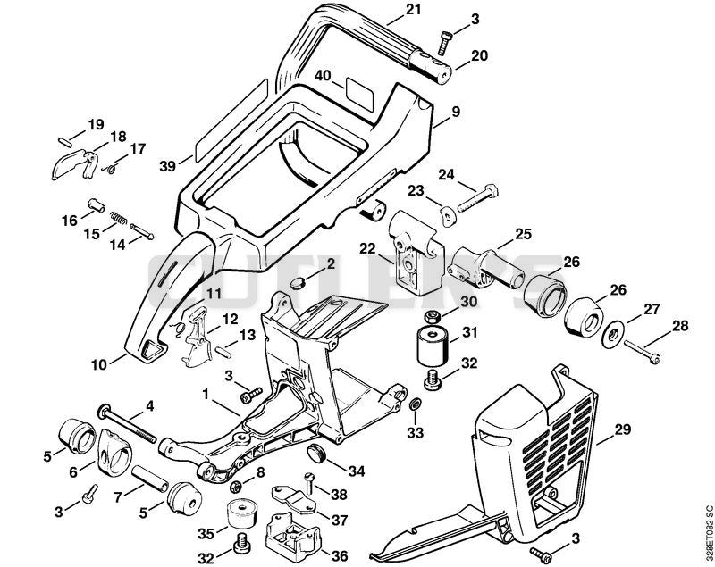 Shroud, Handle frame