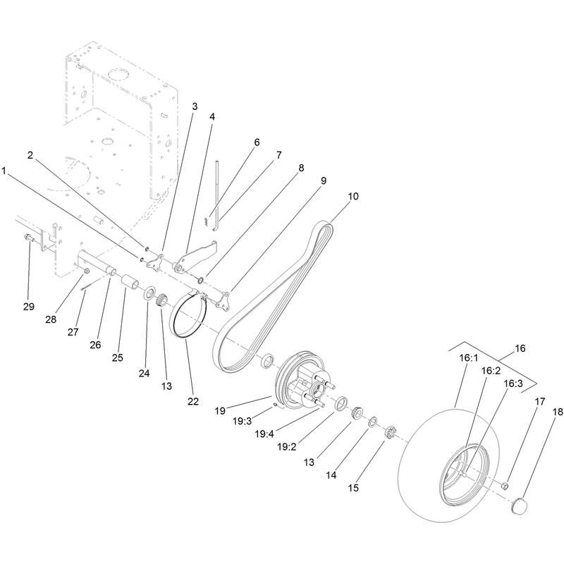 Wheel Drive and Brake Assembly