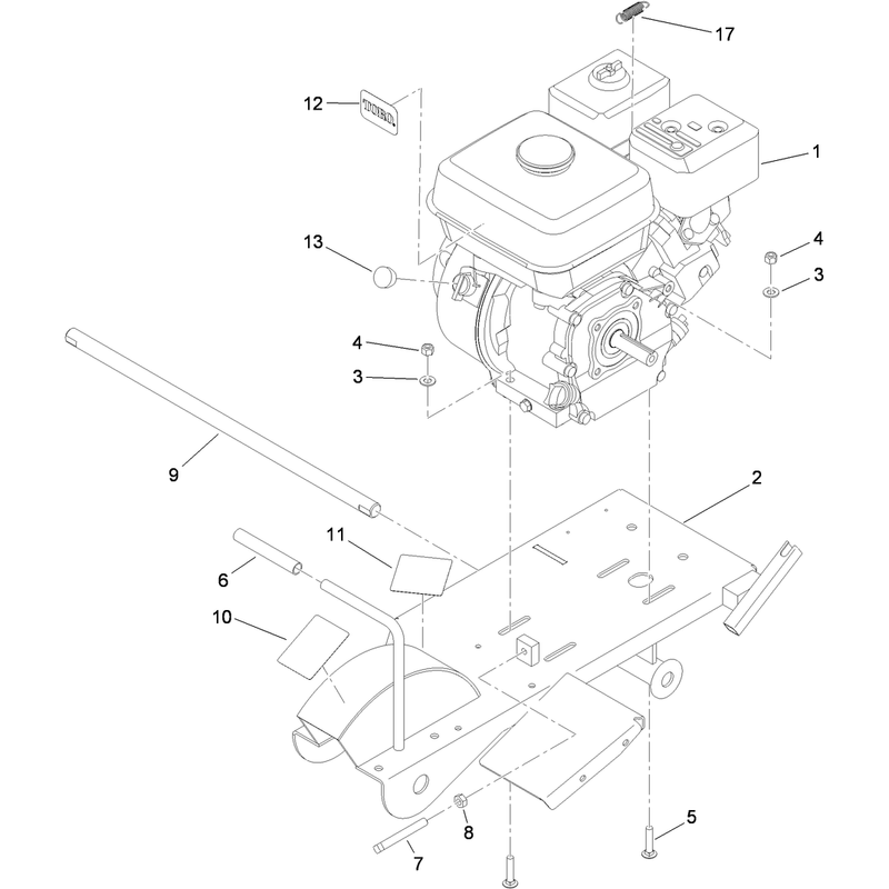 Engine and Frame Assembly