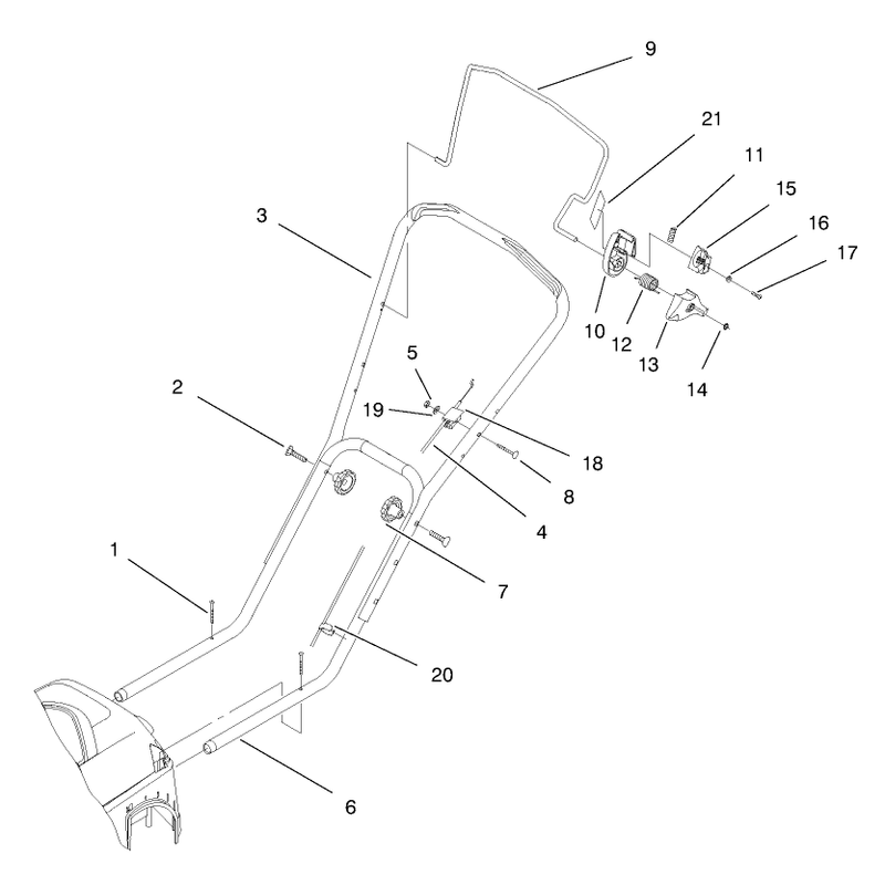 Handle and Controls Assembly