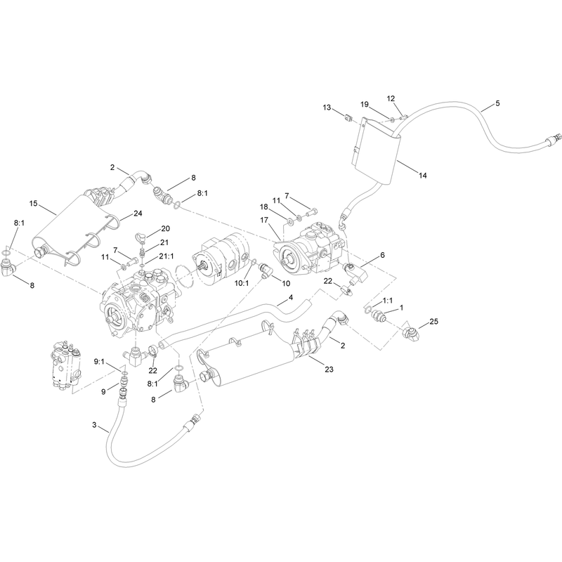 Hydraulic Plumbing Assembly