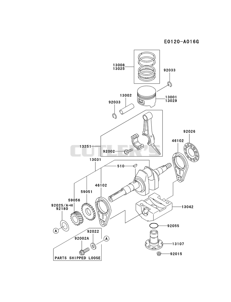 PISTON/CRANKSHAFT