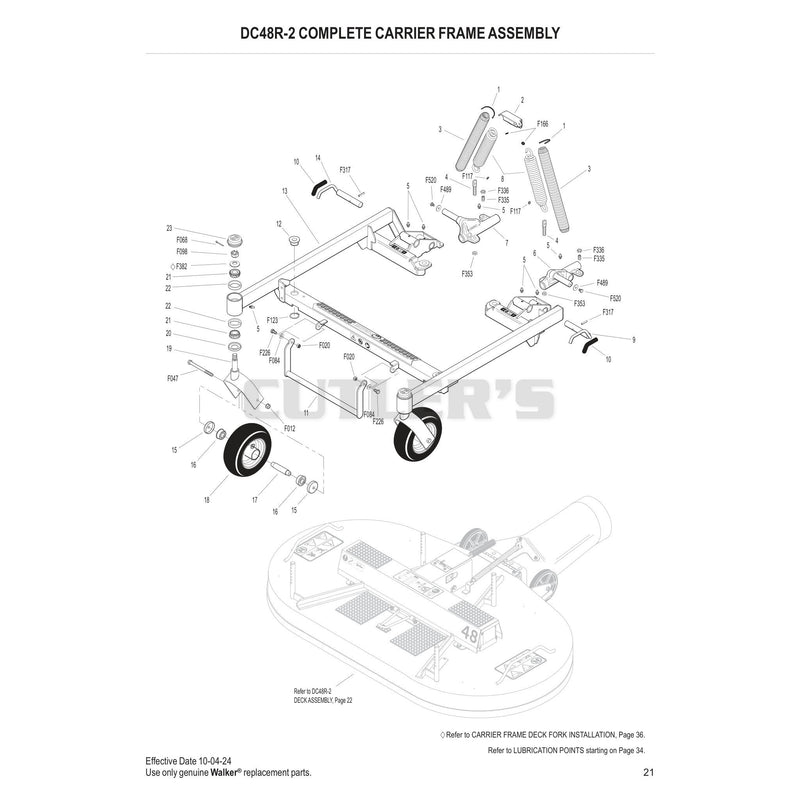 DC48R-2 Complete Carrier Frame Assembly
