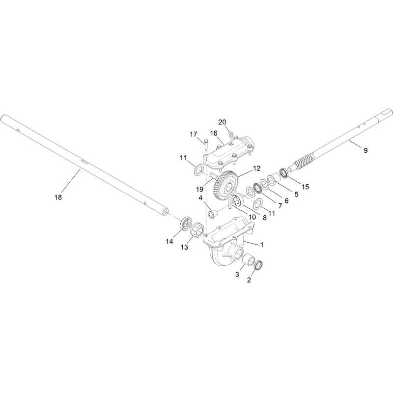 Auger Gearcase Assembly No. 144-1300