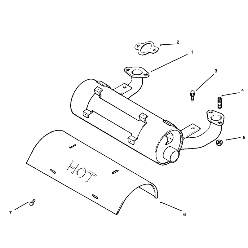 Exhaust Kohler Engine Cv18s Ps 61521