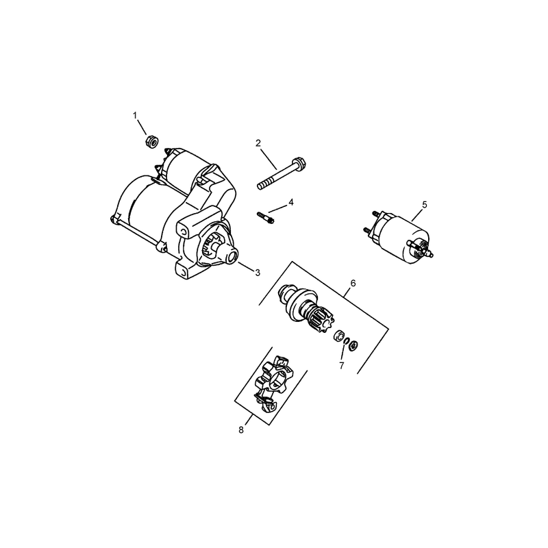 Starting System Assembly Kohler CH750-0010