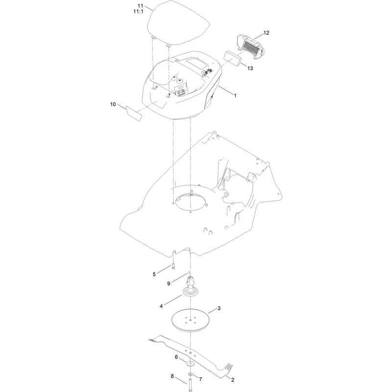 Engine and Blade Assembly