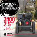 Simpson 3400 PSI 2.5 GPM 195cc Gas Pressure Washer (PW61431-S)