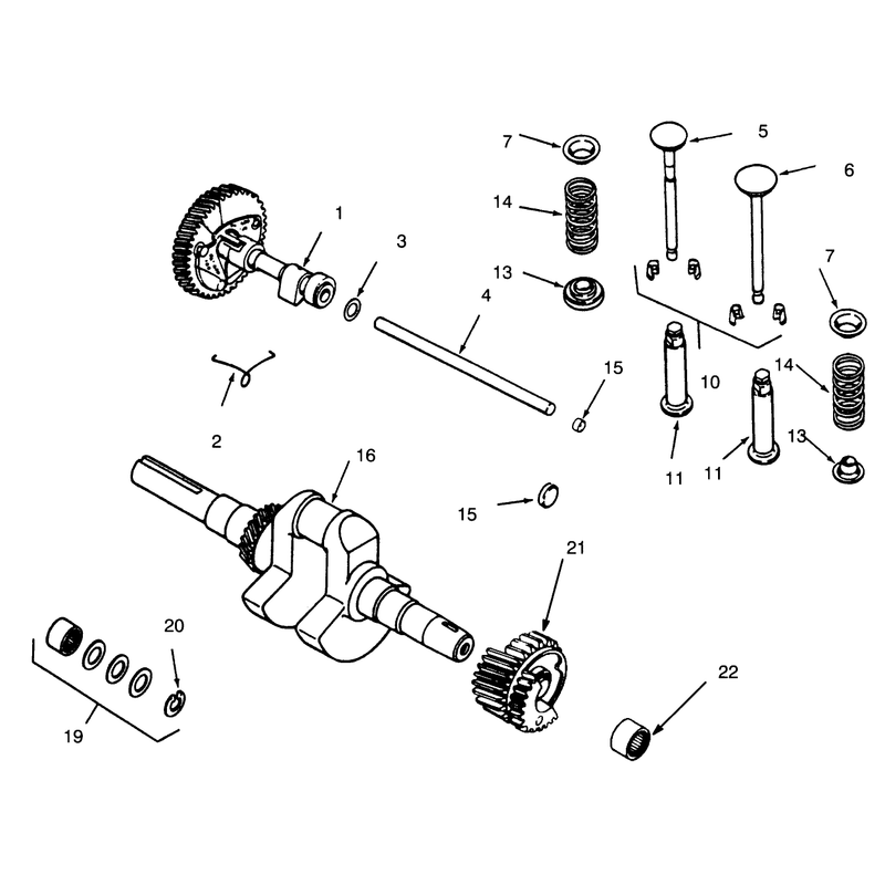 Camshaft Crankshaft and Valves