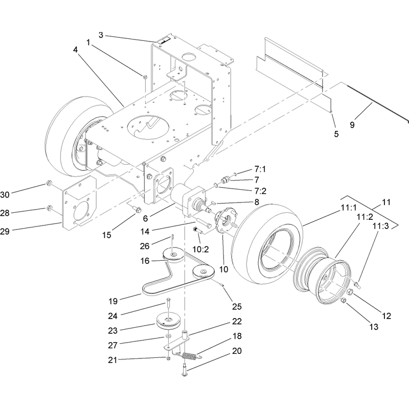 Pump Drive and Wheel Assembly