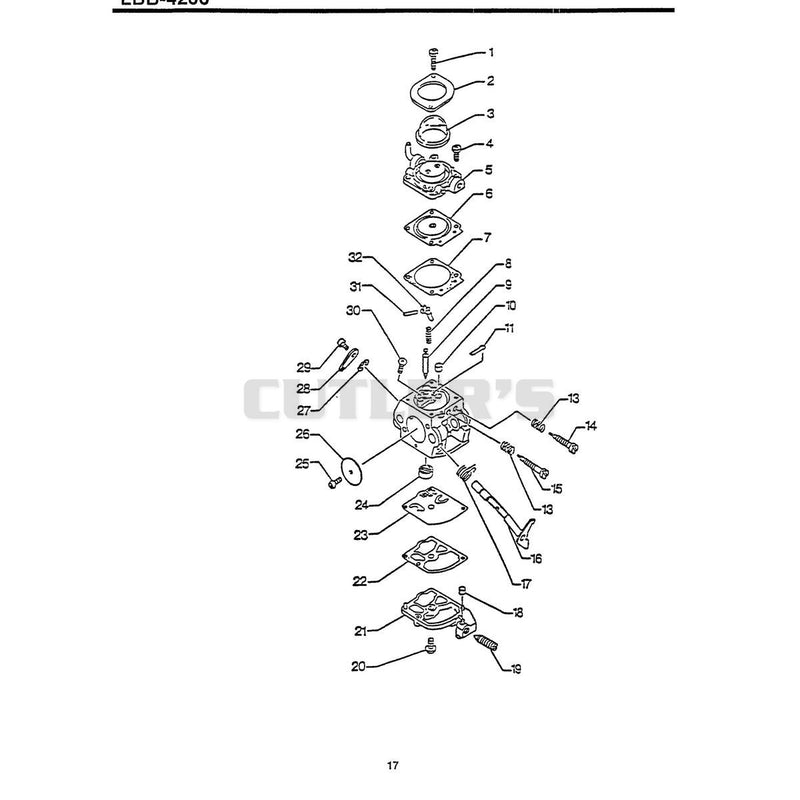 Carburetor C1M-K24A Includes The Following Items