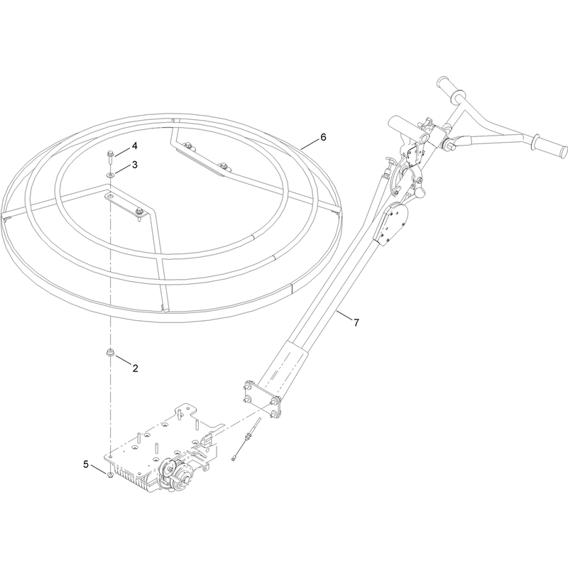 46 Inch Pro Pitch Handle and Guard Assembly
