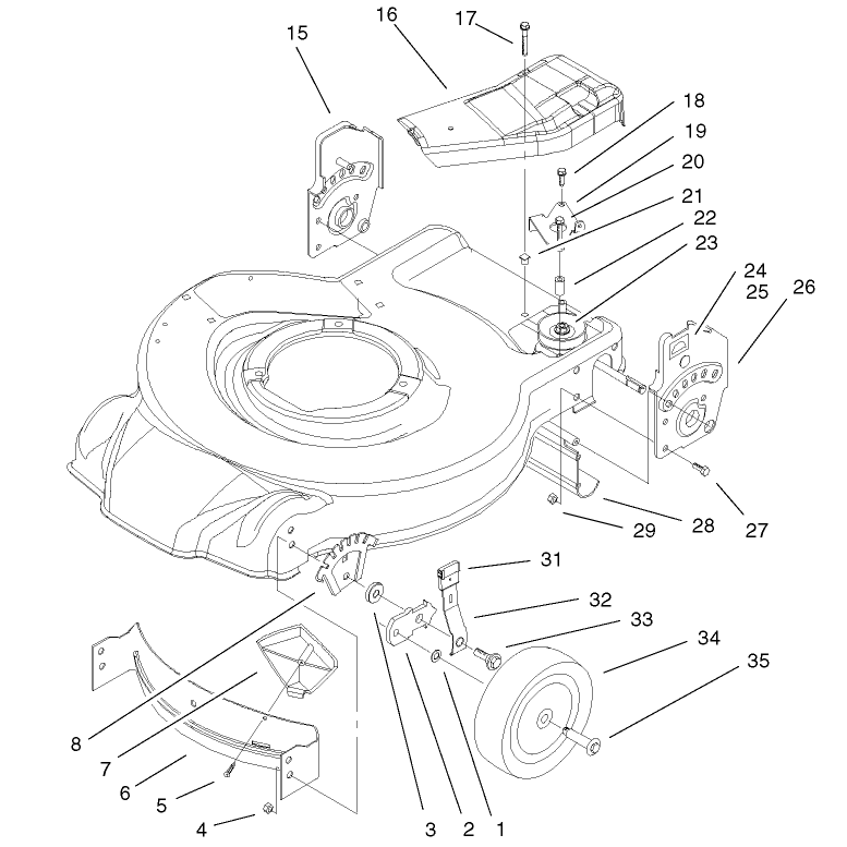 Housing and Bracket Assembly