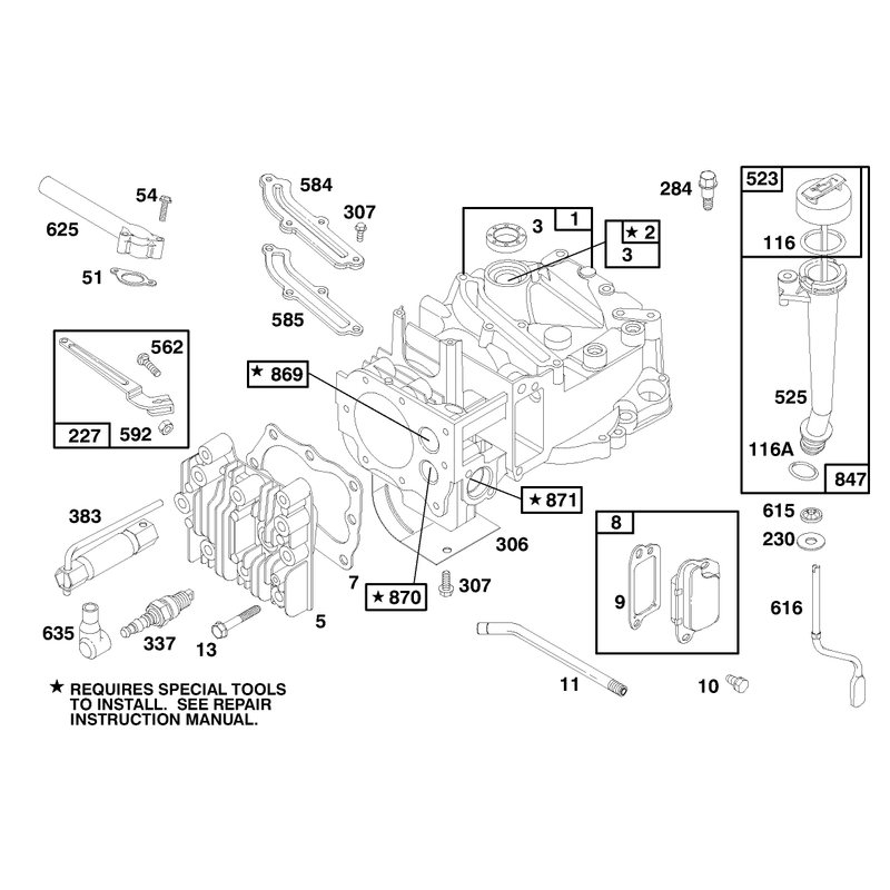 Engine Briggs and Stratton Model 12f802-1767-E1