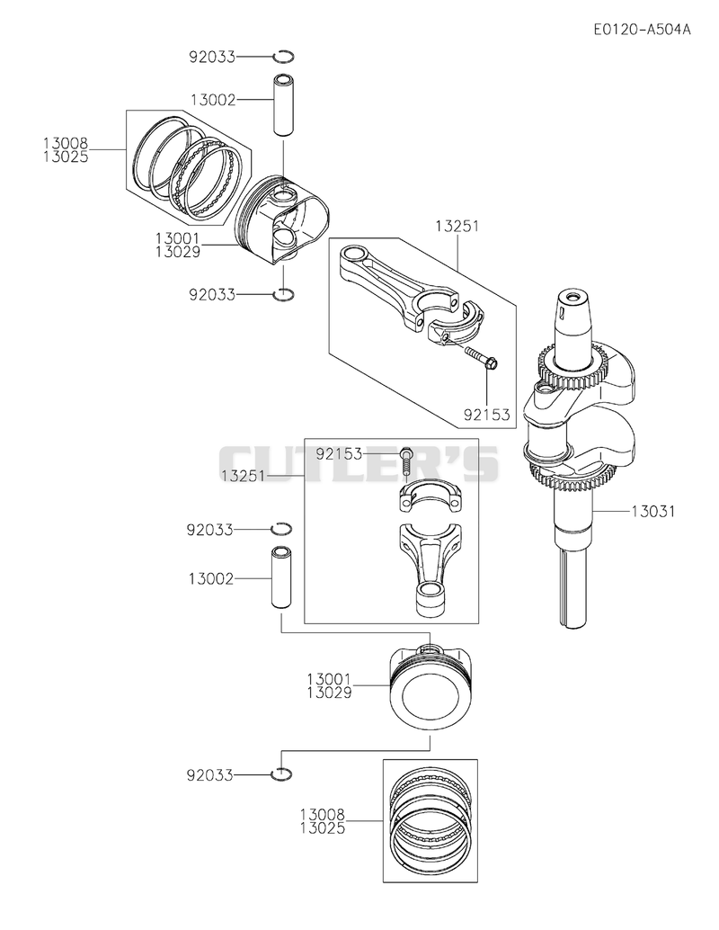 PISTON/CRANKSHAFT