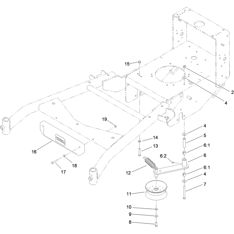 Power-Take-Off Idler and Weight Assembly