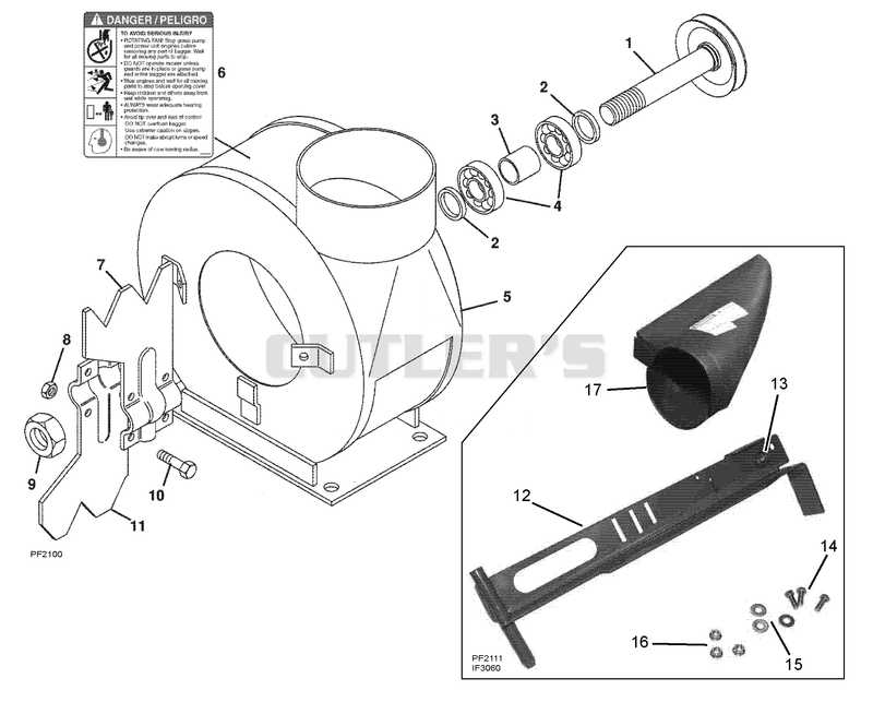 Blower Assembly & Bagger Adapter