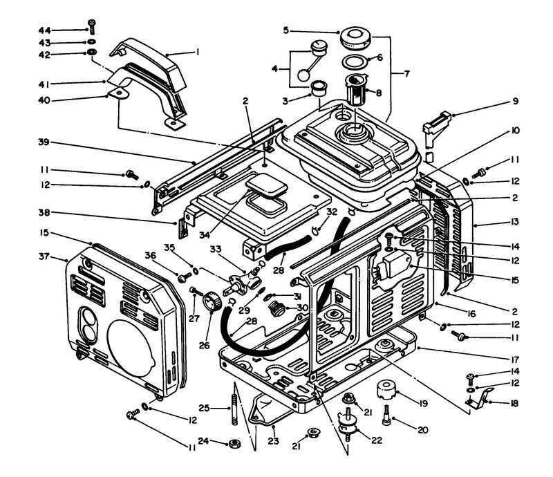 Fuel Tank and Cover Assembly