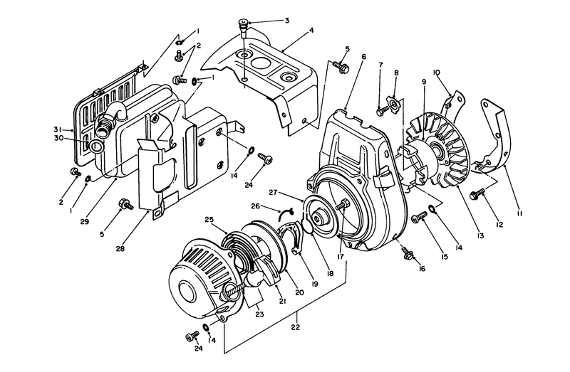 Starter Exhaust Assembly