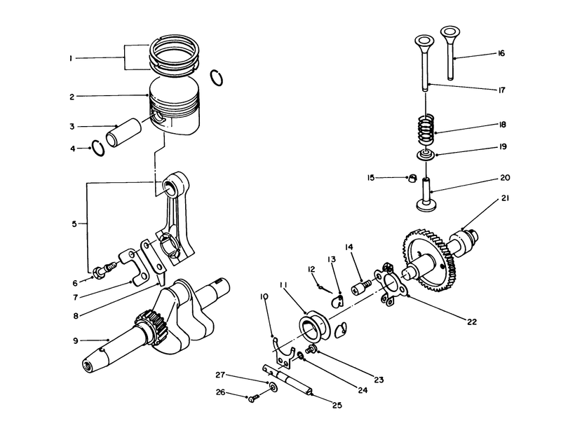 Crankshaft and Camshaft Assembly