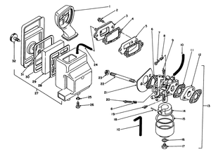 Air Cleaner and Carburetor Assembly