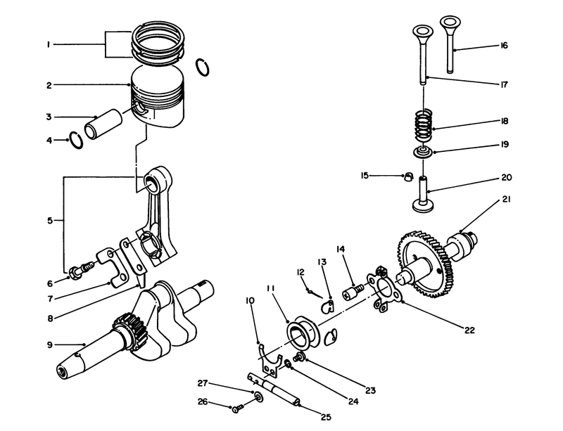 Crankshaft and Camshaft Assembly