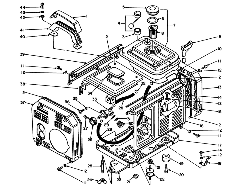 Fuel Tank and Cover Assembly