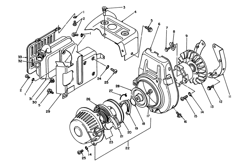 Starter Exhaust Assembly