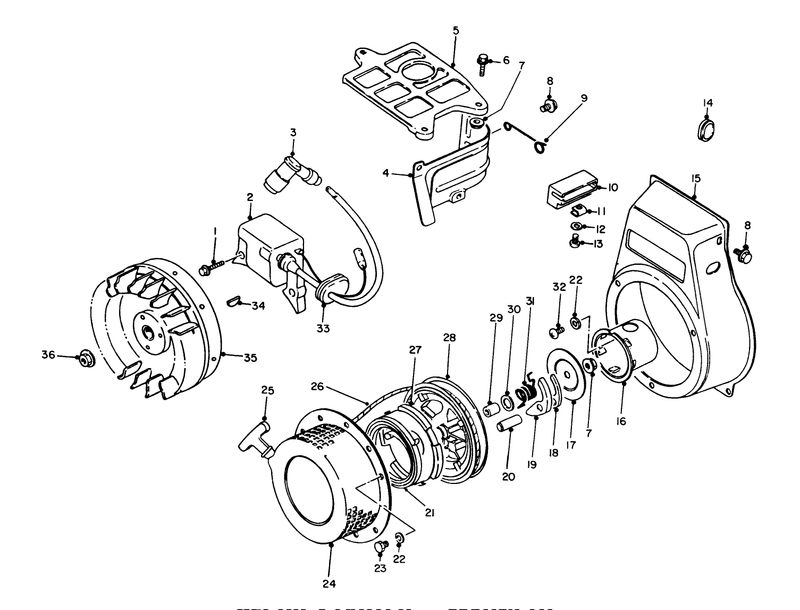 Recoil Starter Magneto