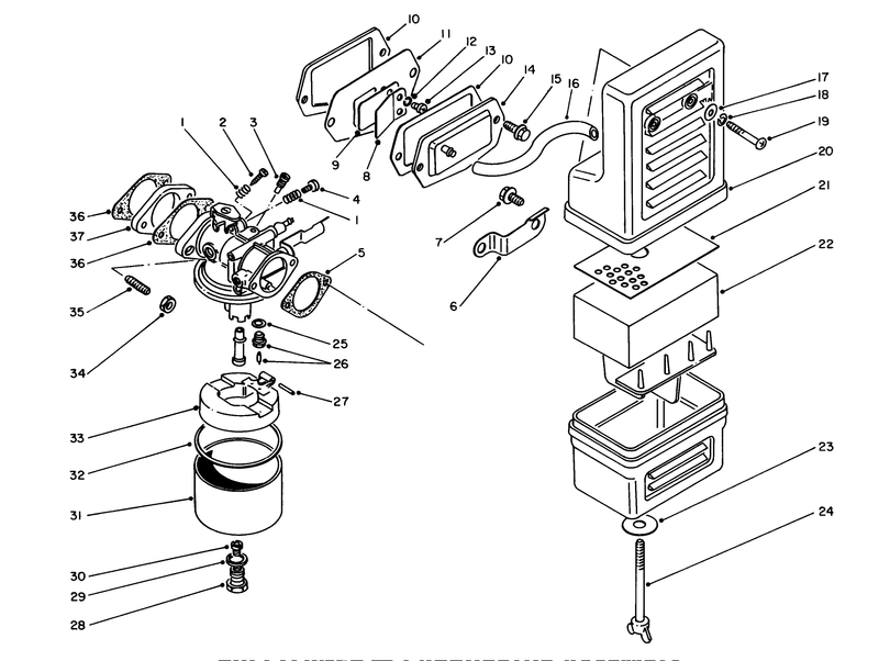 Air Cleaner Carburetor Assembly