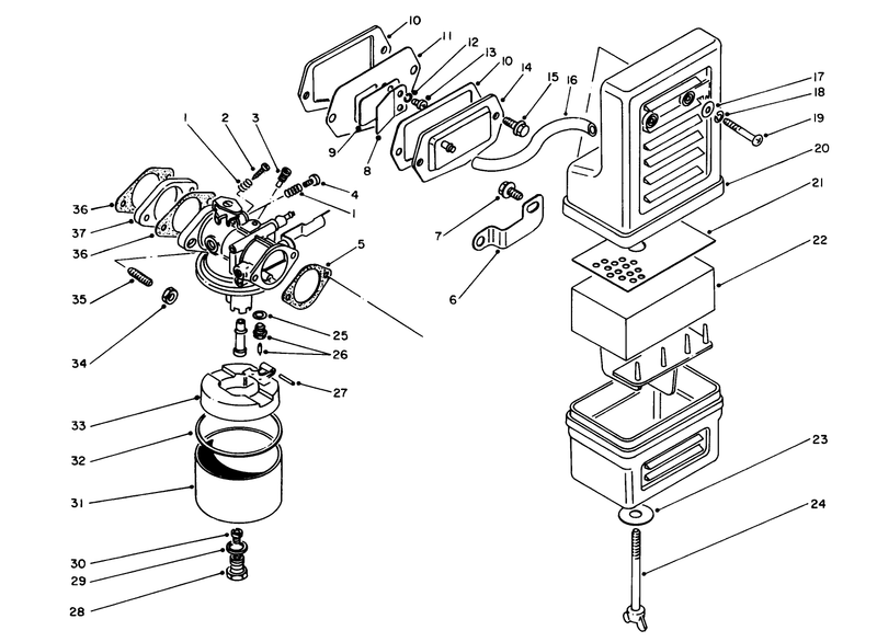 Air Cleaner Carburetor Assembly