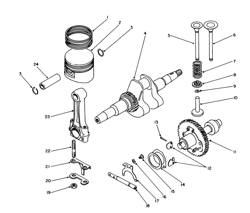 Crankshaft and Camshaft Assembly