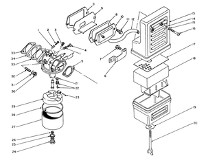 Air Cleaner and Carburetor Assembly