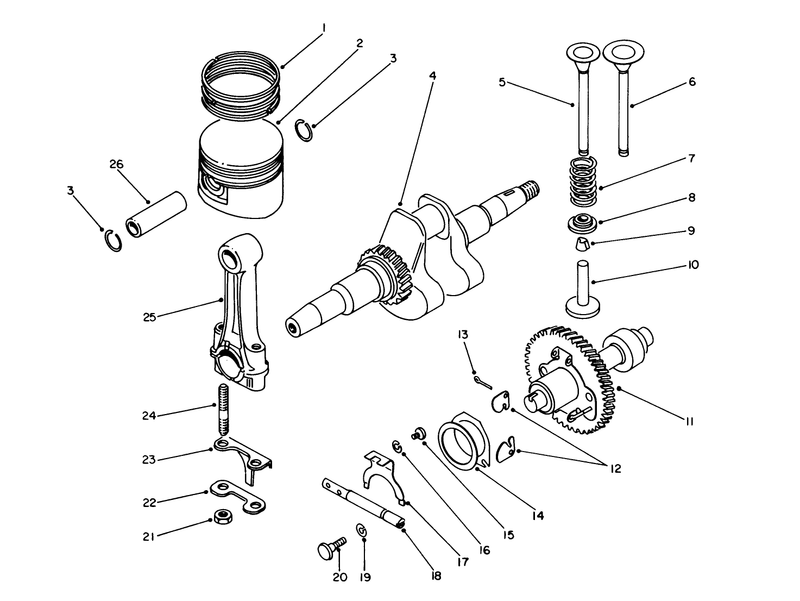 Crankshaft and Camshaft Assembly