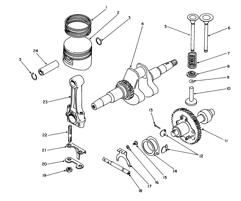 Crankshaft and Cam Shaft Assembly