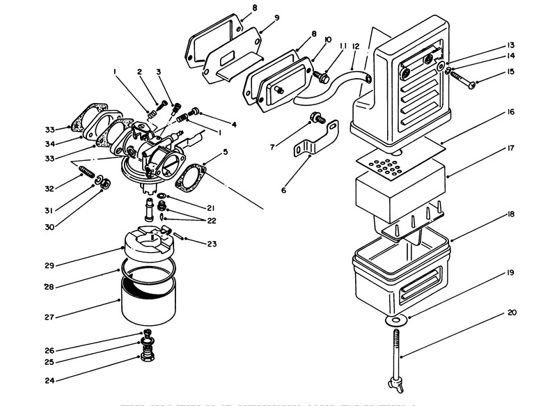 Air Cleaner and Carburetor Assembly