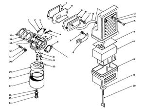 Air Cleaner and Carburetor Assembly