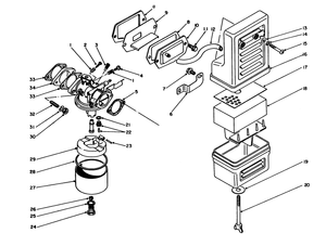 Air Cleaner and Carburetor Assembly