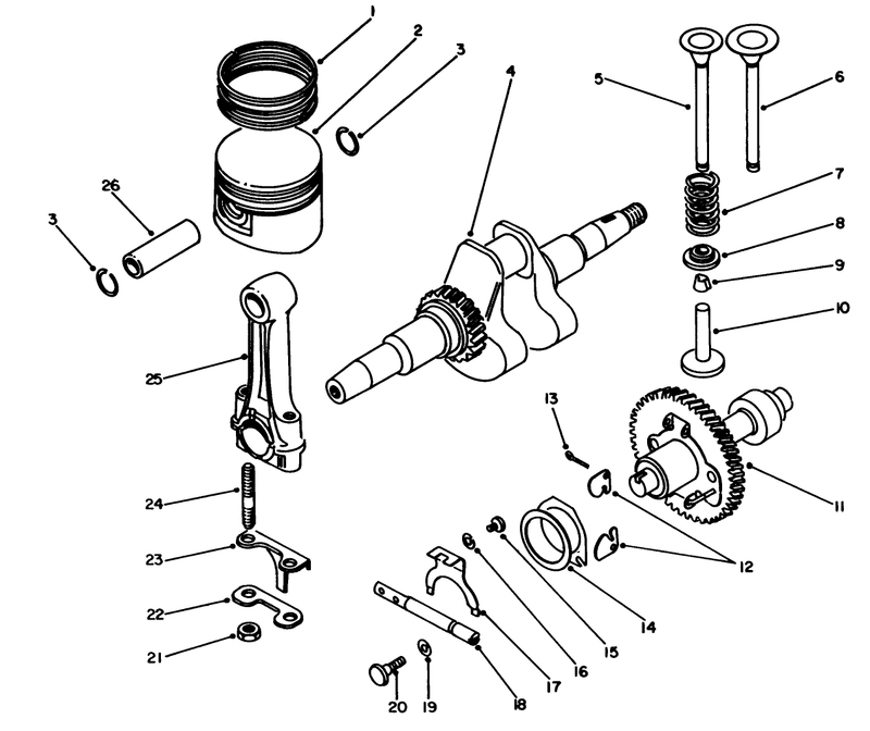 Crankshaft and Camshaft Assembly