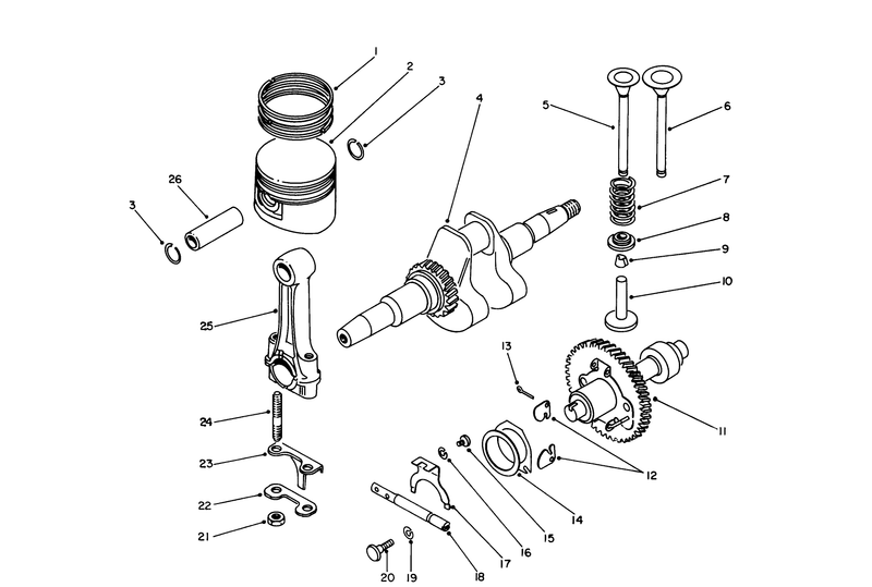 Crankshaft and Camshaft Assembly
