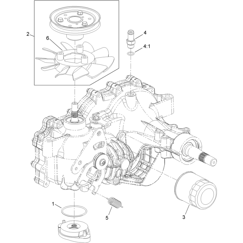LH Transaxle Assembly No. 116-6615