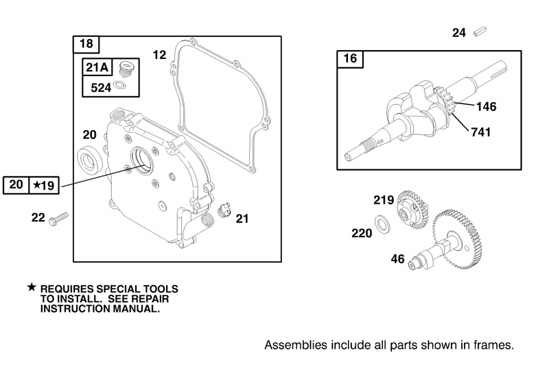 Engine Briggs and Stratton Model 135202-0142-03