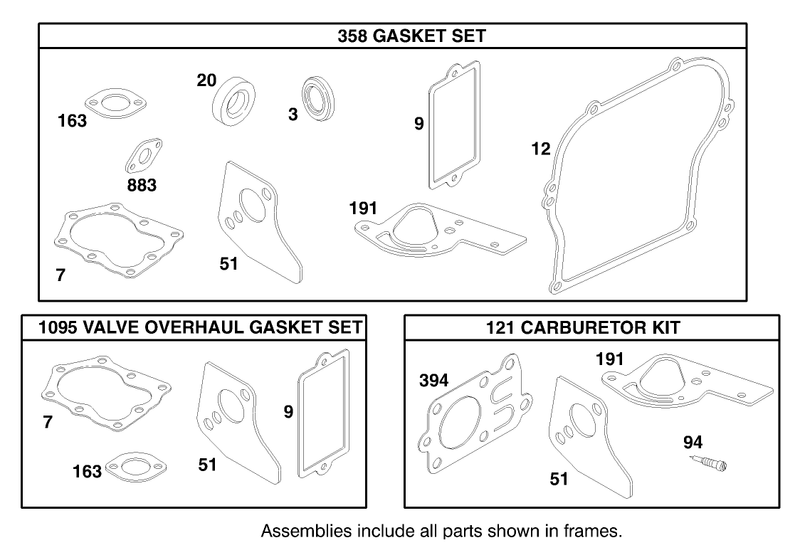 Engine Briggs and Stratton Model 135202-0142-03