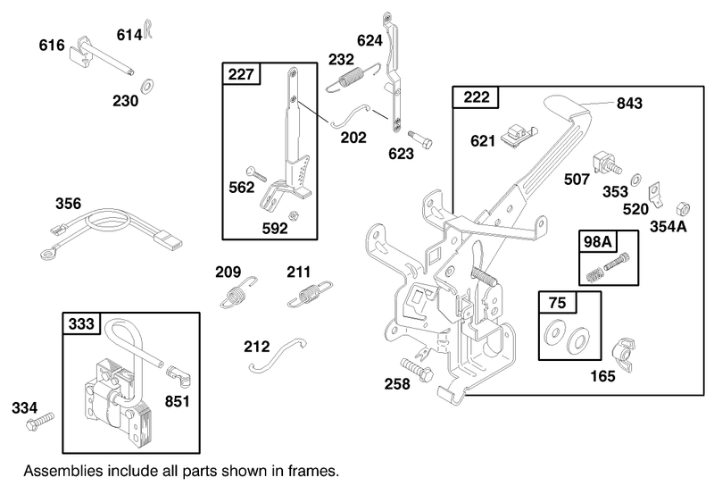 Engine Briggs and Stratton Model 192402 0645 A2 model 60061 Only