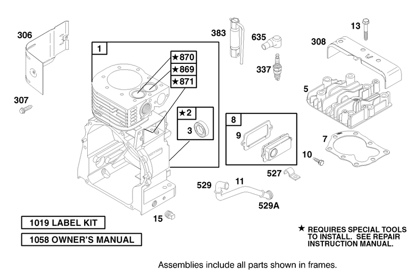 Engine Briggs and Stratton Model 92252-0129-02