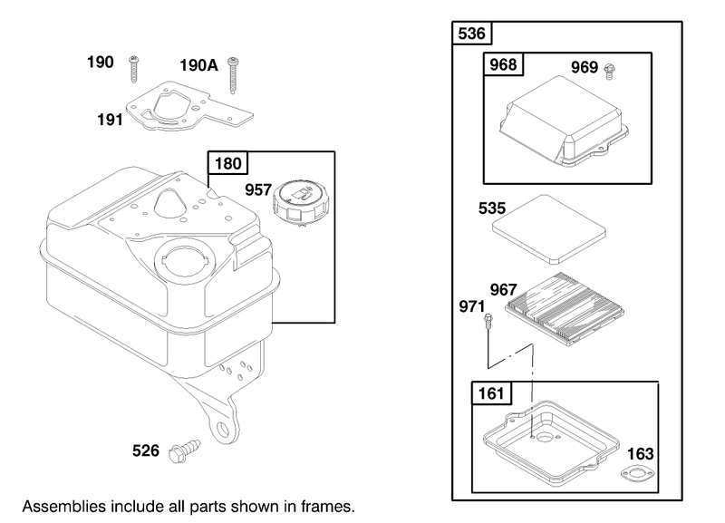 Engine Briggs and Stratton Model 92252-0129-02