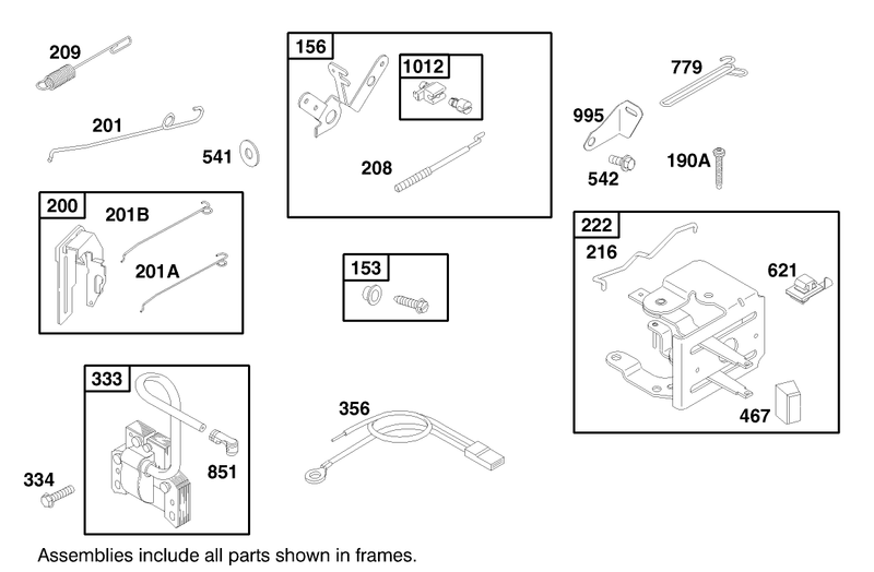 Engine Briggs and Stratton Model 92252-0129-02