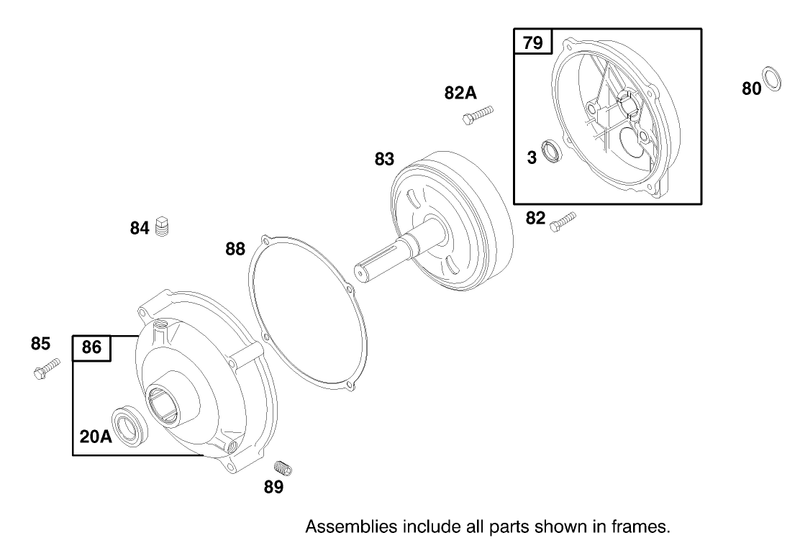 Engine Briggs and Stratton Model 92252-0129-02