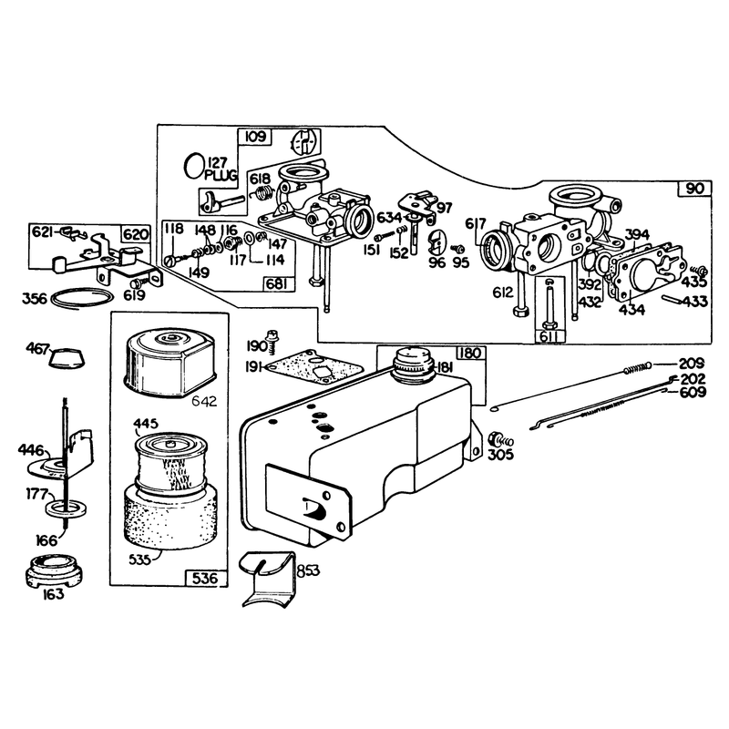 Engine Briggs and Stratton Model 131922-0163-01