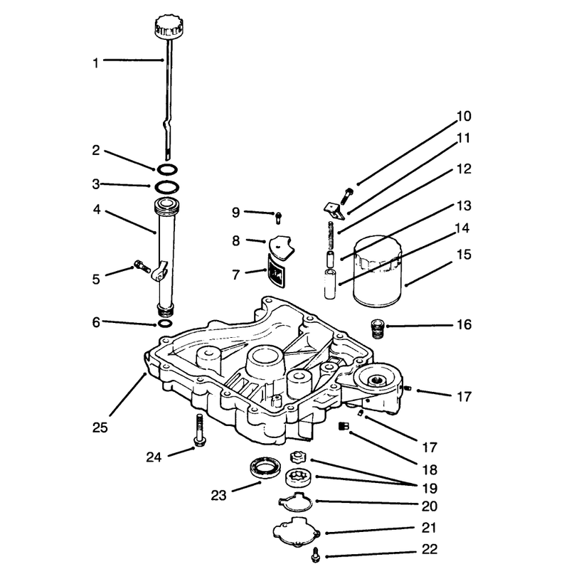 Oil Panlubrication Engine Kohler Model No Cv14 S 1429